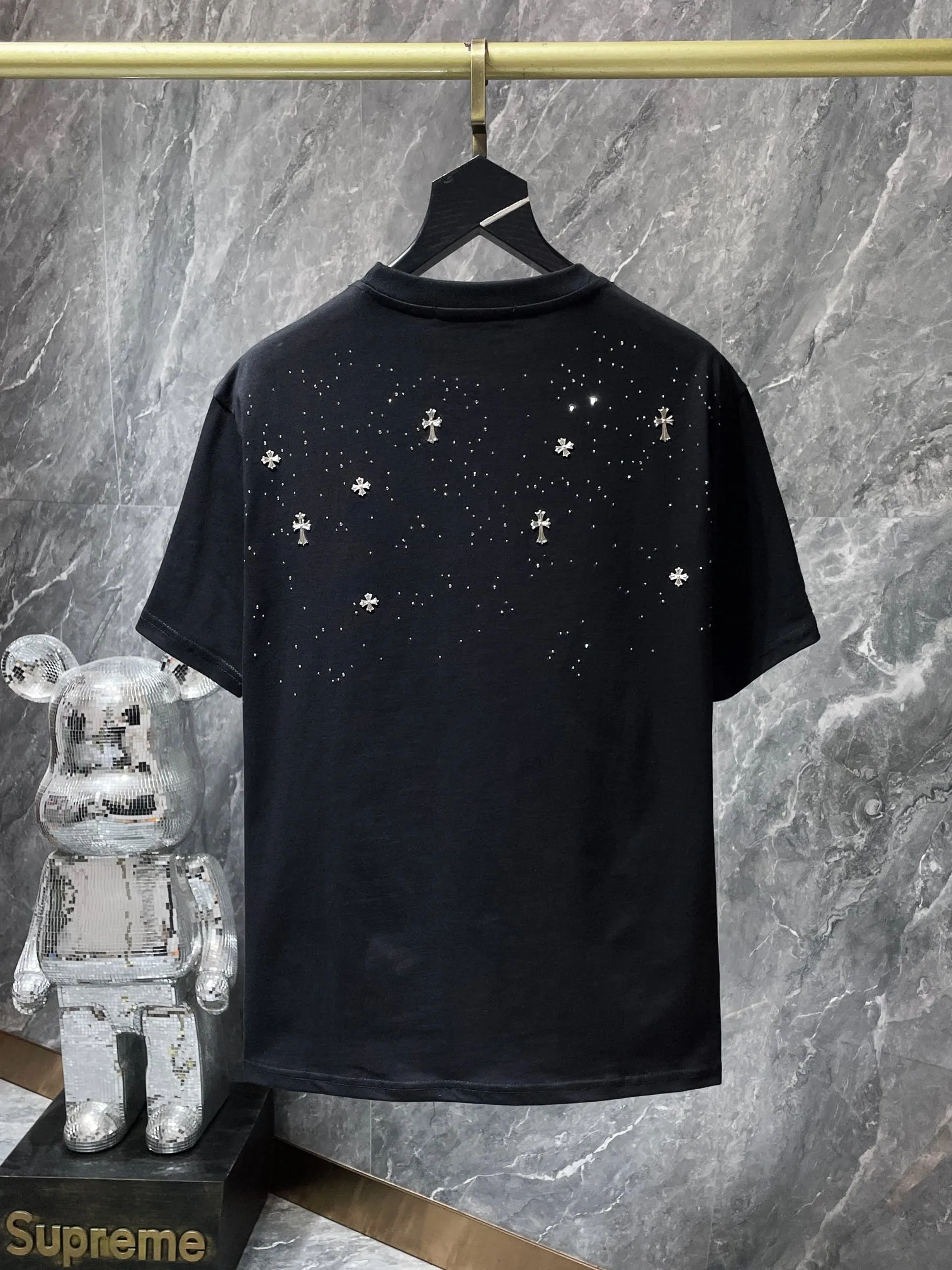 8761# Chrome Hearts 24ss g g 1 1 ：Black White Gray Sizes：S、M、L、XL
